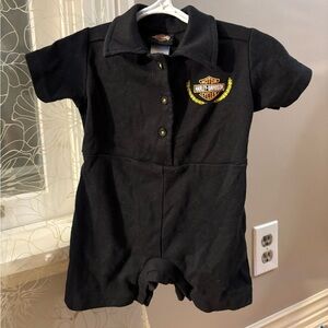 Harley-Davidson Baby Romper Black 6–9 Months Motorcycle Logo